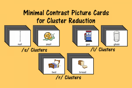 Mimimal Contrast Picture Cards for Cluster Reduction