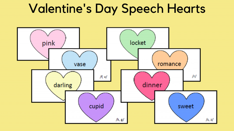 Valentine’s Day Speech Hearts