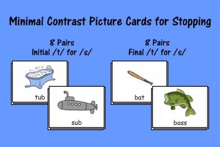 Minimal Contrast Picture Cards for Stopping