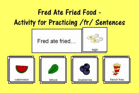 Fred Ate Fried Foods - Activity for Practicing /fr/ Sentences