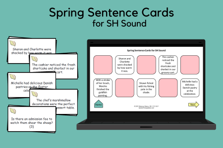 Spring Sentences for SH Sound