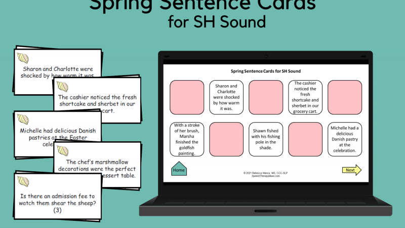 Spring Sentences For SH Sound