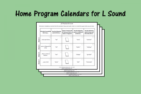 Home Program Calendars for L Sound