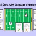 Football Game With Language Stimulus Cards