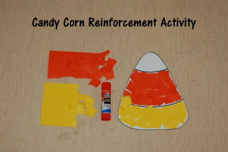 Candy Corn Reinforcement Craft
