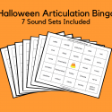 Halloween Articulation Bingo
