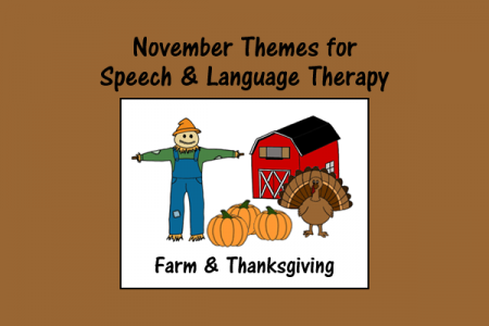 November Themes for Speech and Language Therapy