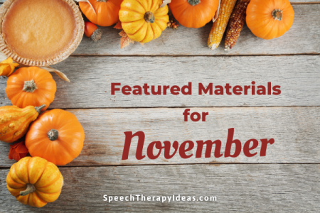 Featured Materials for November