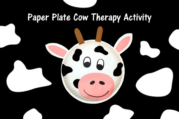 Paper Plate Cow Therapy Activity