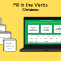 Fill In The Verb Sentences For Christmas