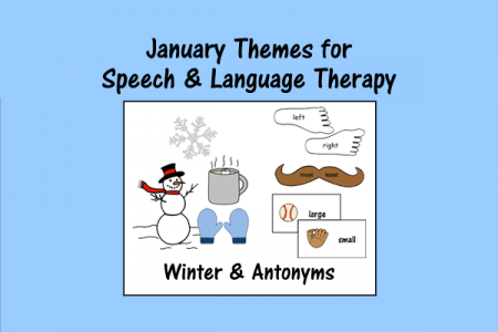 January Themes for Speech and Language Therapy