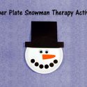 Paper Plate Snowman Therapy Activity