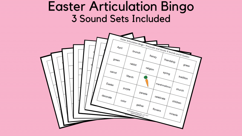 Easter Articulation Bingo
