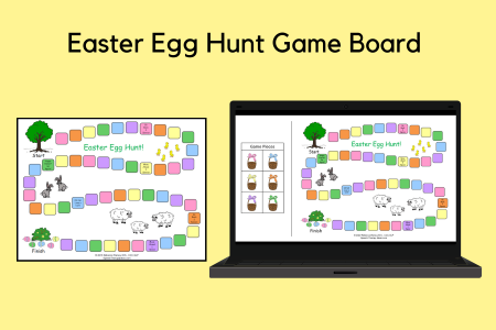 Easter Egg Hunt Game Board
