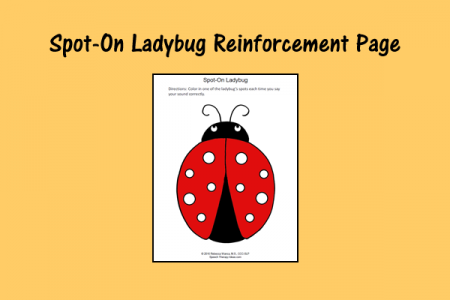 Spot-On Ladybug Reinforcement Page