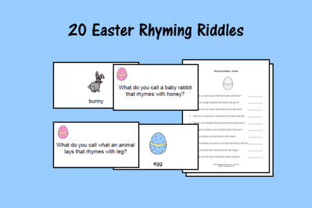 20 Easter Rhyming Riddles