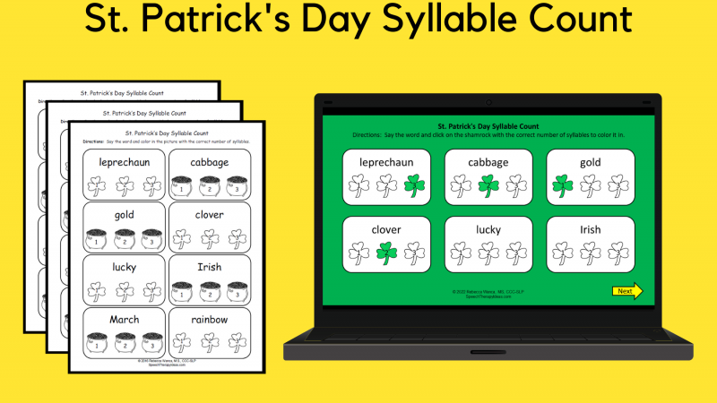 St. Patrick’s Day Syllable Count