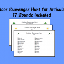 Outdoor Scavenger Hunt For Articulation