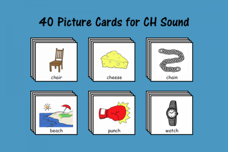 40 Picture Cards for CH Sound