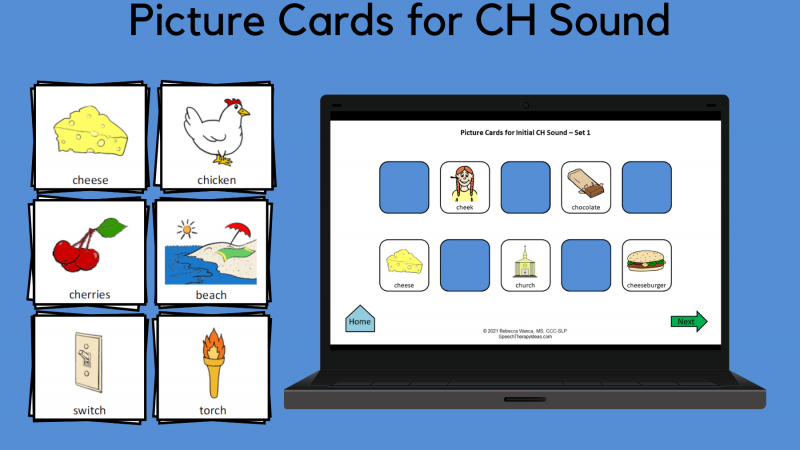 Picture Cards For CH Sound