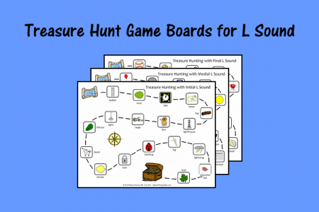 Treasure Hunt Game Boards for L Sound