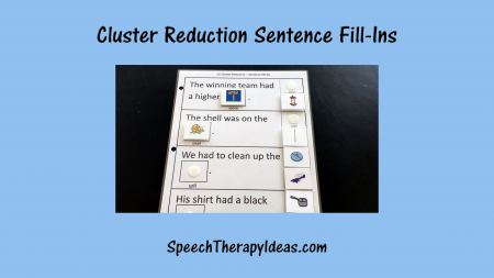Cluster Reduction Sentence Fill-ins
