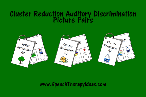 Cluster Reduction Auditory Discrimination Picture Pairs