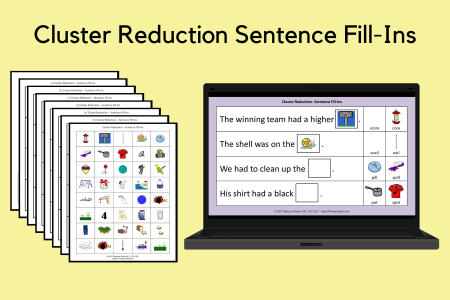 Cluster Reduction Sentence Fill-Ins