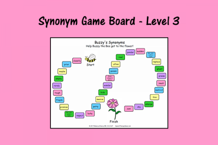 Synonym Game Board - Level 3
