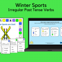 Winter Sports Irregular Verb Tense Cards And Game