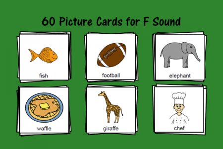 Picture Cards for F Sound