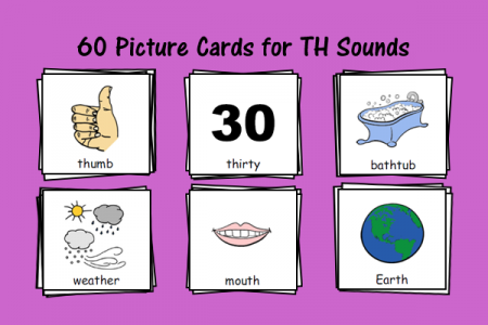 Picture Cards for TH Sounds