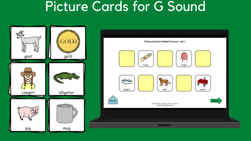 Picture Cards For G Sound