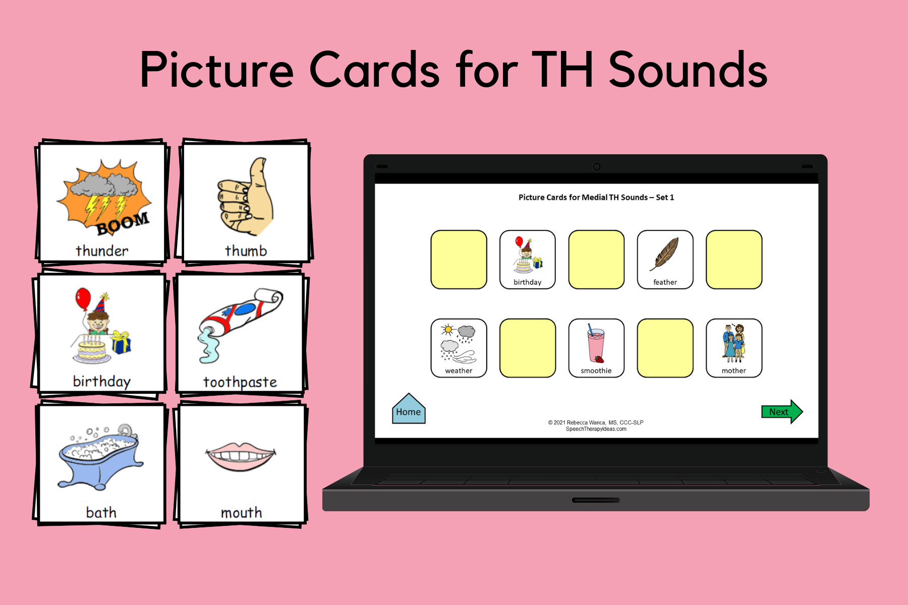 Picture Cards for TH Sounds