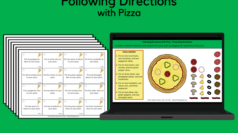 Following Directions With Pizza