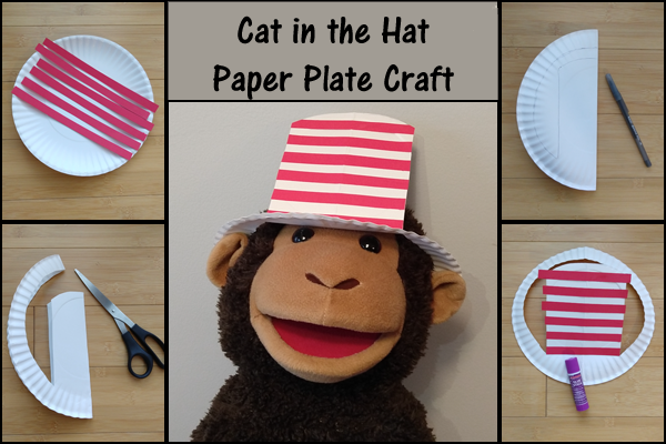 Cat in the Hat Paper Plate Therapy Activity