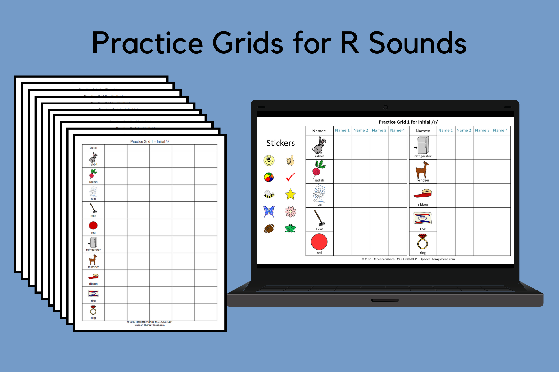 Practice Grids for R Sounds