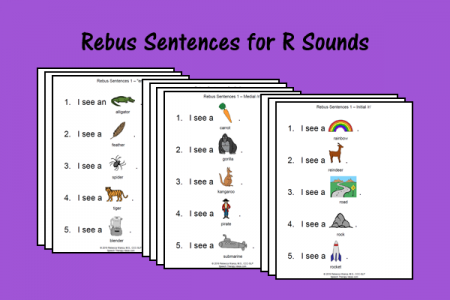 Rebus Sentences for R Sounds