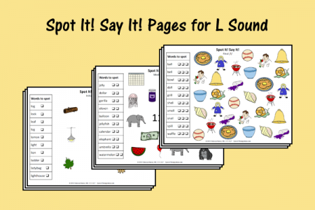 Spot It! Say It! Pages for L Sound