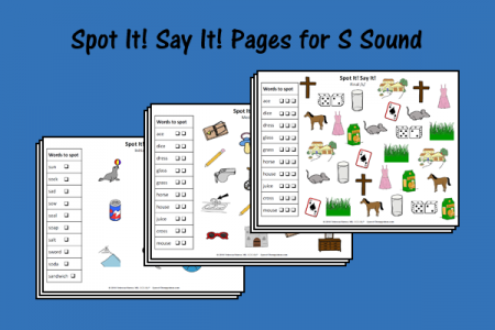 Spot It! Say It! Pages for S Sound