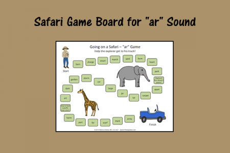 Safari Game Board for "ar" Sound