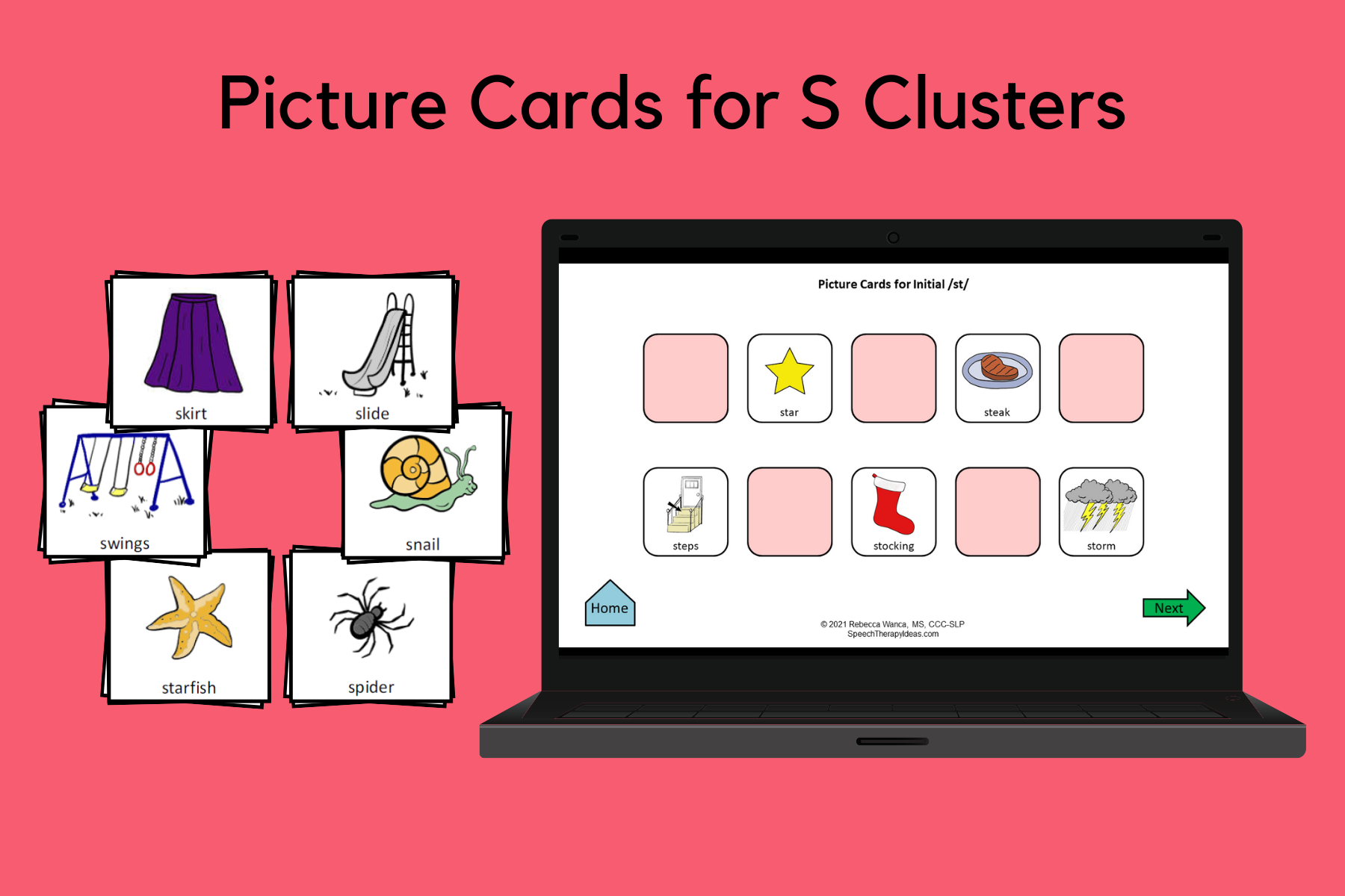 Picture Cards for S Clusters