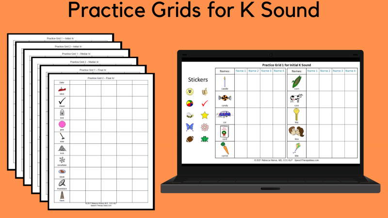 Practice Grids For K Sound