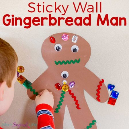 Sticky Wall Gingerbread Man Activity