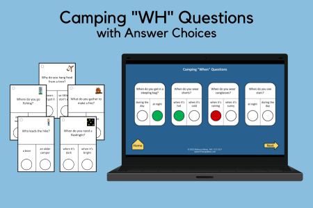 Camping WH Questions with Answer Choices