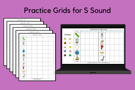 Practice Grids for S Sound