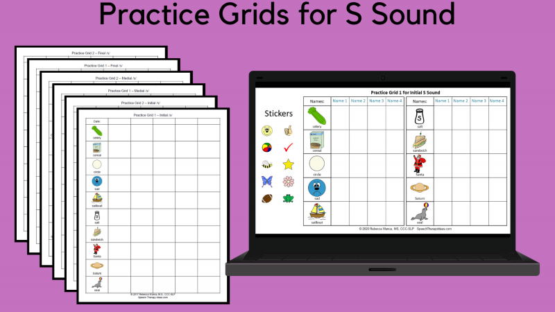 Practice Grids For S Sound