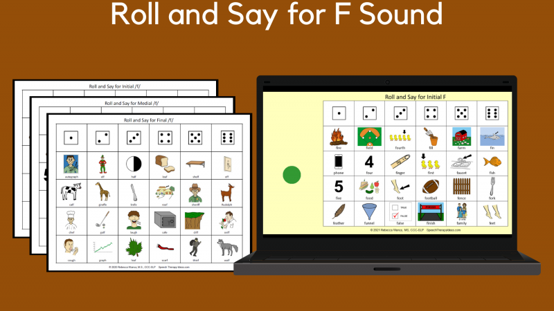 Roll And Say For F Sound
