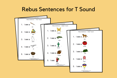 Rebus Sentences for T Sound