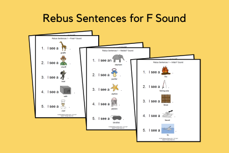 Rebus Sentences for F Sound